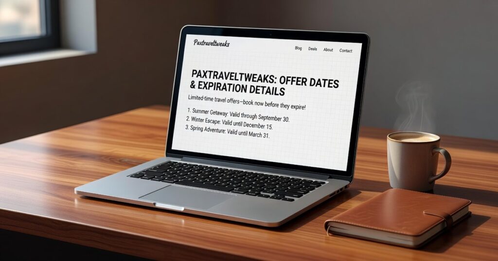 Paxtraveltweaks Offer Dates Expiration